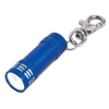 Mini Aluminum LED Flashlight With Key Clip Blue