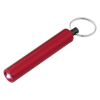 Mini Cylinder LED Flashlight Key Tag Red