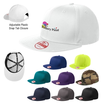 Show details for New Era Flat Bill Snapback Cap Promotional-NE400