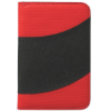 Non-Woven 5" x 7" Bubble Padfolio Black/Red