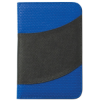 Non-Woven 5" x 7" Bubble Padfolio Black/Royal Blue