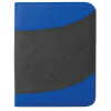 Non-Woven 8 1/2" x 11" Bubble Padfolio Black/Royal Blue