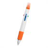 Quatro Pen With Highlighter White/Orange