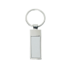 Rectangle Metal Key Tag Silver/Chrome