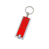 Rectangular LED Key Chain Red/Silver Trim