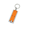 Rectangular LED Key Chain Orange/Silver Trim