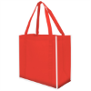 Reflective Large Grocery Tote Bag-Red