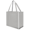 Reflective Large Grocery Tote Bag-Gray