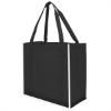 	Reflective Large Grocery Tote Bag-Black