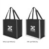 Reflective Large Grocery Tote Bag-Black