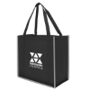 Reflective Large Grocery Tote Bag-Black