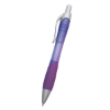 Rio Ballpoint Pen With Contoured Rubber Grip Translucent Purple