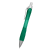 Rio Ballpoint Pen With Contoured Rubber Grip Translucent Green