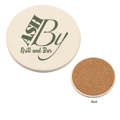 Show details for Round Absorbent Coaster Promotional-2007