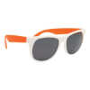 Rubberized Sunglasses Orange w/ White