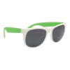 Rubberized Sunglasses Green w/ White