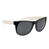 Rubberized Sunglasses White w/ Black