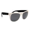 Rubberized Sunglasses Black w/ White