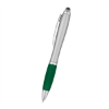 Satin Stylus Pen Silver/Green Grip
