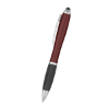 Satin Stylus Pen Burgundy/Black Grip