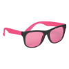 Tinted Lenses Rubberized Sunglasses Pink