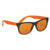 Tinted Lenses Rubberized Sunglasses Orange