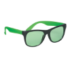 Tinted Lenses Rubberized Sunglasses Green