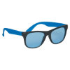 Tinted Lenses Rubberized Sunglasses Blue