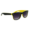 Two-Tone Malibu Sunglasses Yellow w/ Black