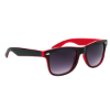 Two-Tone Malibu Sunglasses Red w/ Black