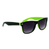 Two-Tone Malibu Sunglasses Green w/ Black