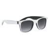 Two-Tone Malibu Sunglasses Black w/ White