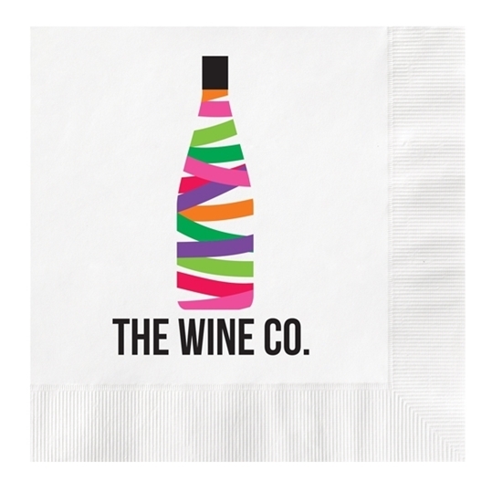 4.75" x 4.75" 3-Ply Hdi Beverage Napkin Coined