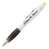 Brooke Pen Gel-Wax Highlighter Combo Pens  White/Black Trim