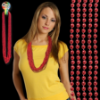 Red Mardi Gras Beads