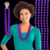 Purple Mardi Gras Beads
