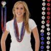 Red Silver & Blue Mardi Gras Beads