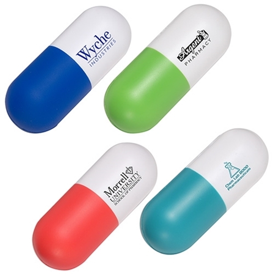 Pill Capsule Stress Ball Relievers