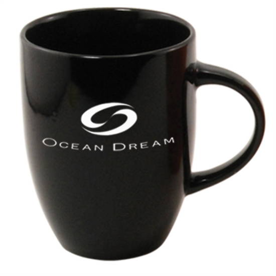 10 oz Ceramic Coffee Mug Black