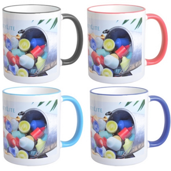 Mug 11oz with Colored Accents