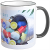 Mug 11oz with Colored Accents Black