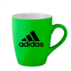 Green Neon Soft Touch 12oz Ceramic Mugs