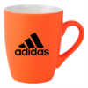 Orange Neon Soft Touch 12oz Ceramic Mugs