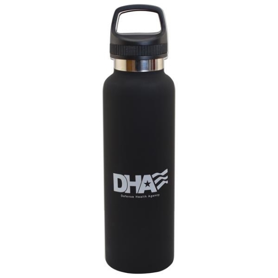 20 oz Satin Vacuum Bottle Black