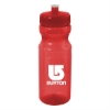 24 oz Translucent Sport Bottle-Red