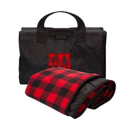 Show details for Fleece/Nylon Picnic Blanket Promotional-EMB110-E