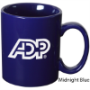 2 Solid Color Mug Deluxe Gift Basket Midnight Blue
