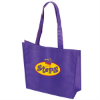 Non Woven Textured Tote Bag - Full Color-Purple