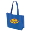 Non Woven Textured Tote Bag - Full Color-Blue