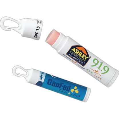 Show details for Lip Balm with Clip SPF15 (USA MADE) Promotional-LB300-E